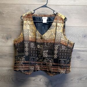 Bonworth Casual Boho Vest Womens Size Medium Petite